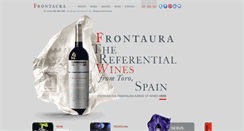 Desktop Screenshot of bodegasfrontaura.com